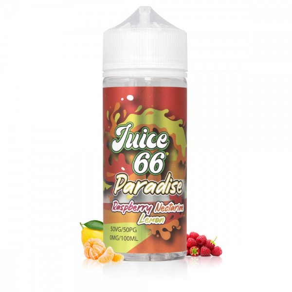 Raspberry Nectarine Lemon 100 ml - JUICE 66 Raspberry Nectarine Lemon 100 ml - JUICE 66